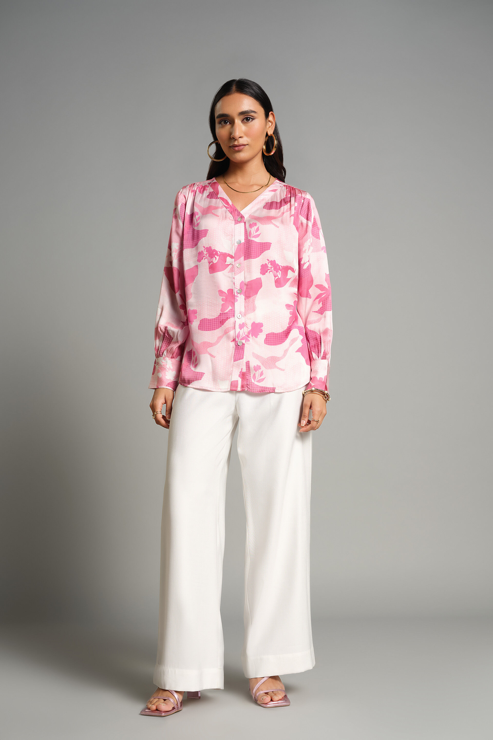 Floral Bliss Top, Pink, image 2